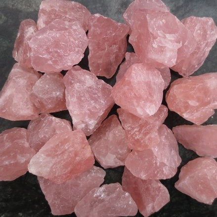 Natural Rose Quartz Raw Stone - 30 mm