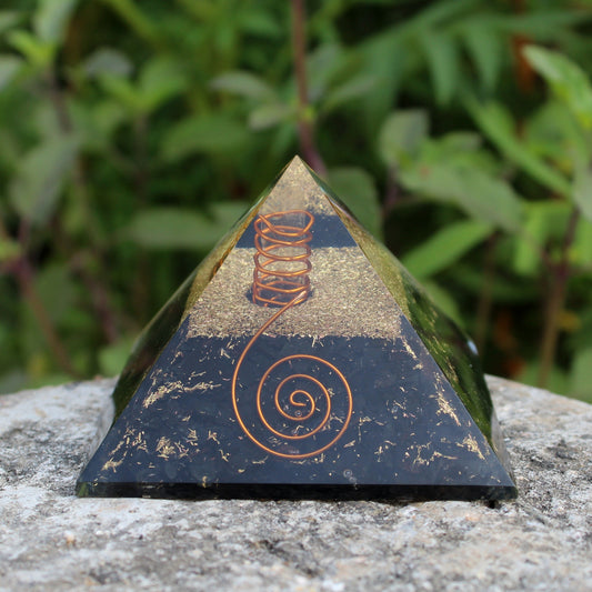 Black Tourmaline Orgonite 70 mm Pyramid