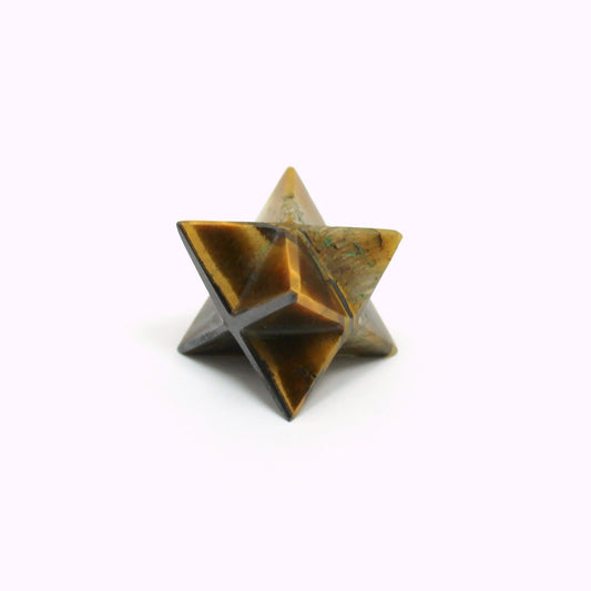 Natural Tiger Eye Merkaba Star 20 mm