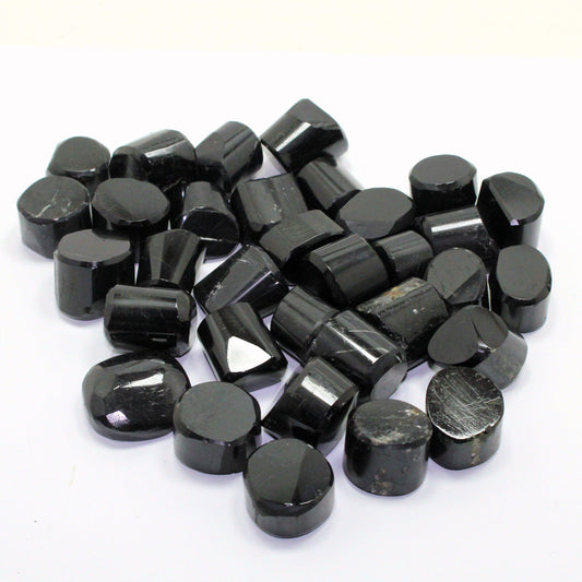 2 Lb Black Tourmaline Tumbled Stone - Wholesale