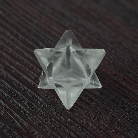 Natural Clear Quartz Merkaba Star - 20 mm