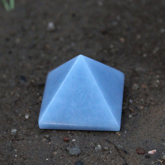 Natural Angelite 30 mm Pyramid