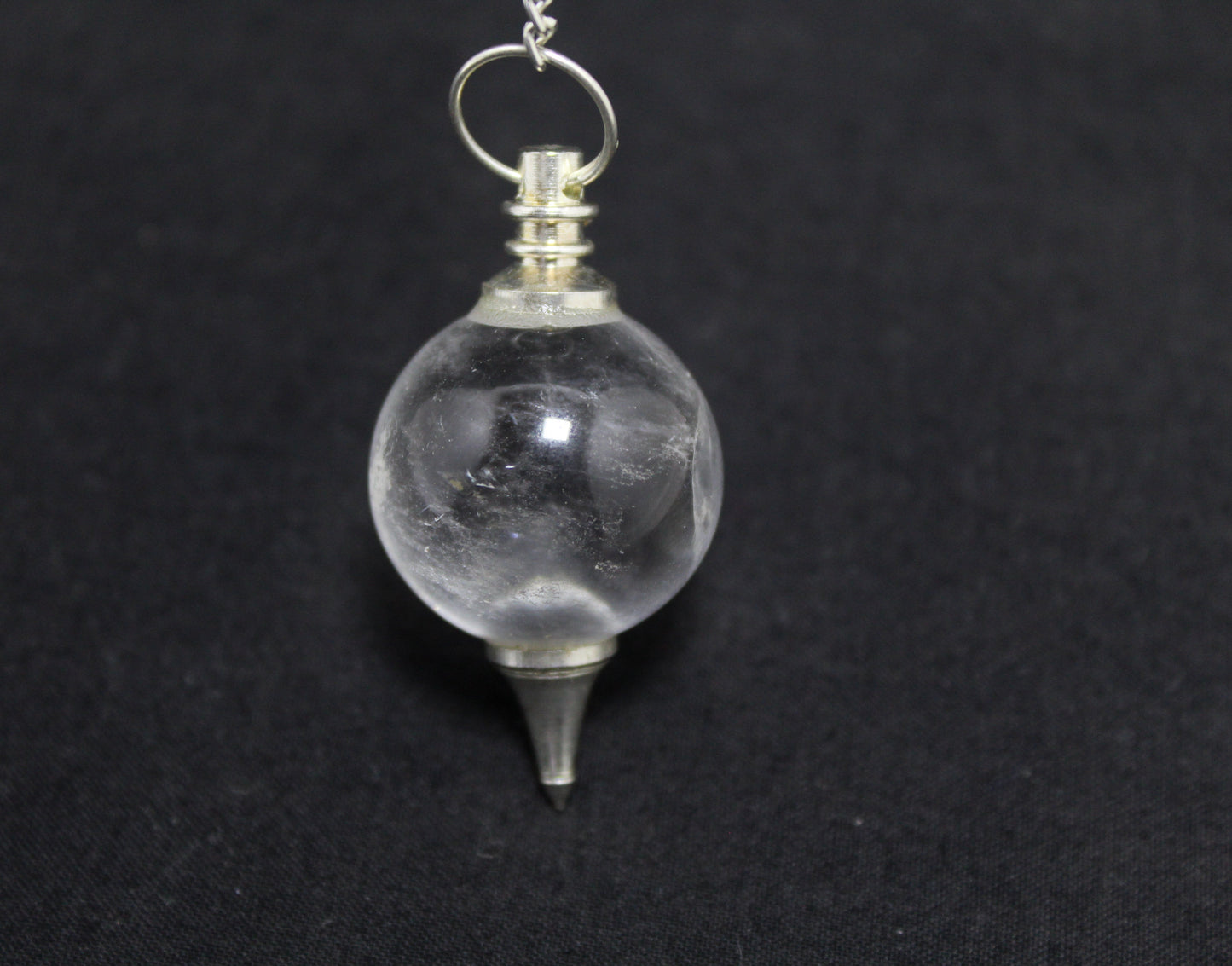 Natural Clear Quartz Mini Sphere Pendulum