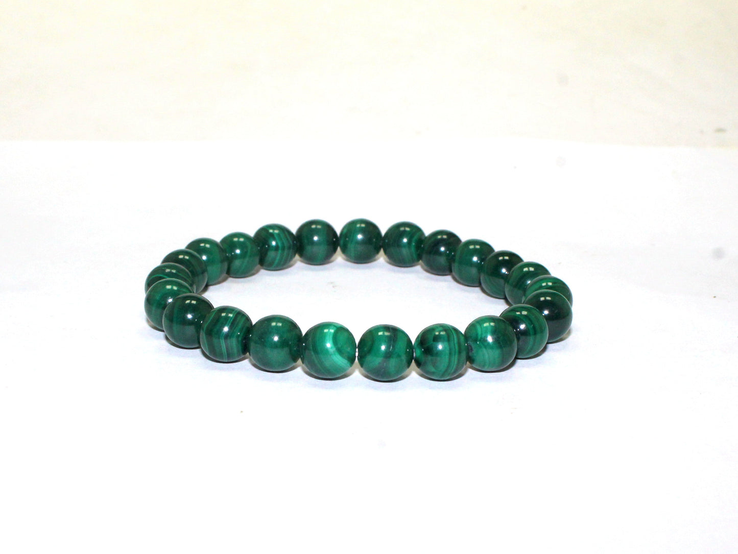 Natural Malachite Bead Bracelet