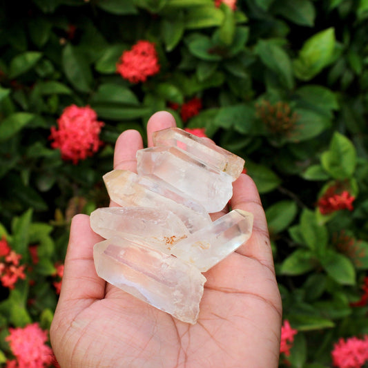 Natural Clear Quartz Raw Points - 250 grams