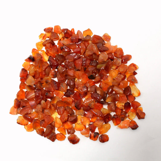 Natural Carnelian Chips Pack of 250 grams