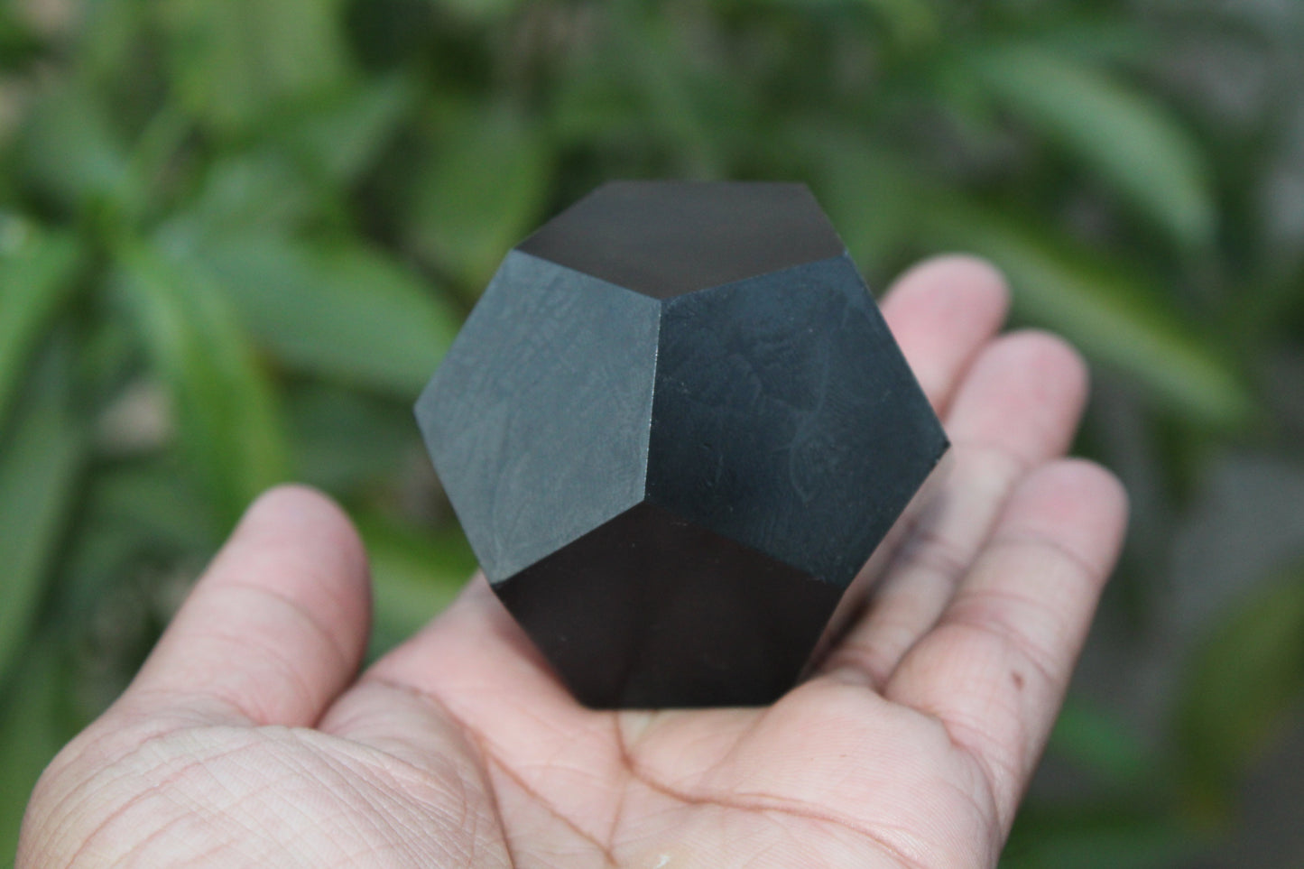 Natural Large Black Tourmaline Dodecahedron