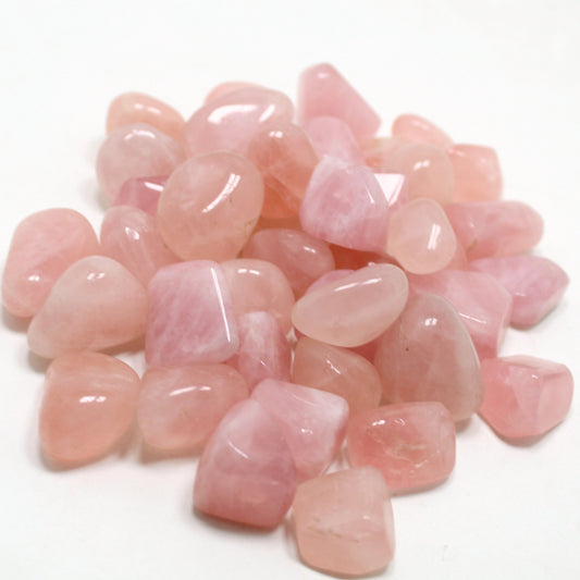 2 Lb Rose Quartz Tumbled Stone - Wholesale