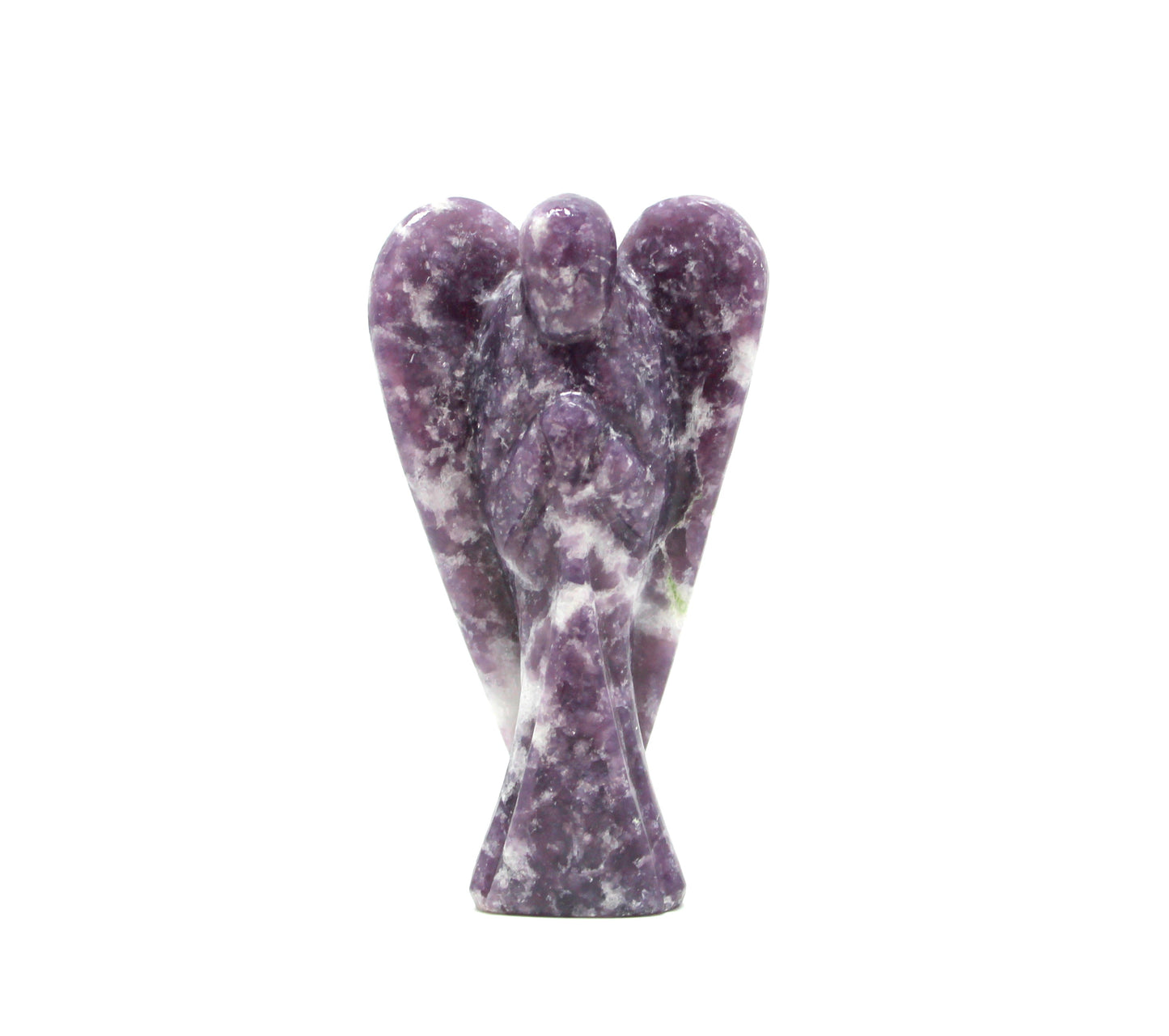 Natural Lepidolite Hand Carved Angel