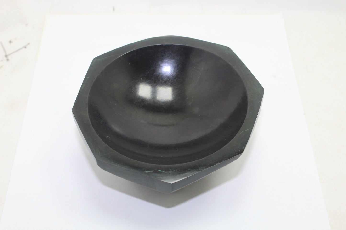 Natural Black Agate Mortar and Pestle - 5 inch