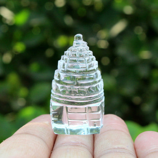 Natural Clear Quartz Sri Yantra