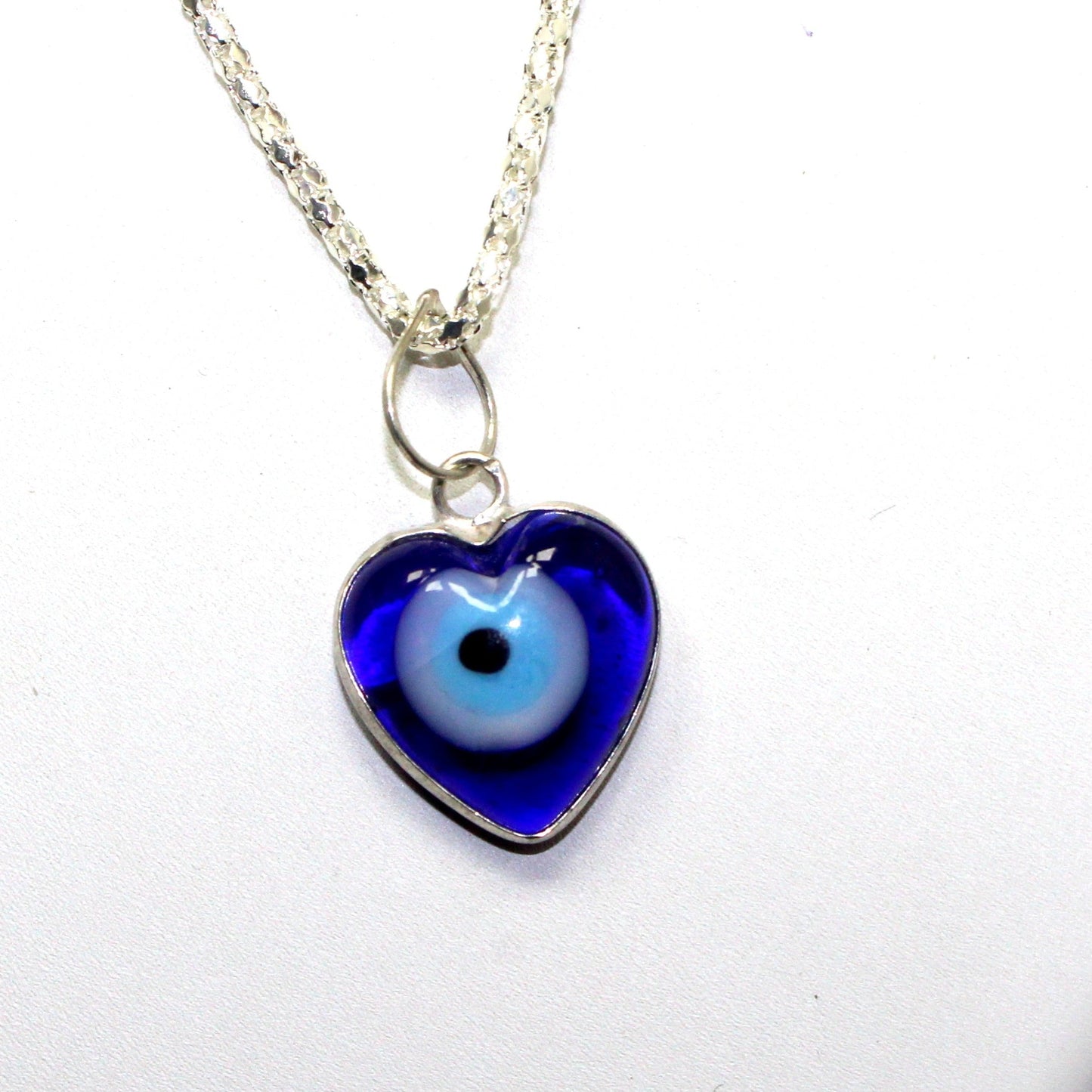 Evil Eye Heart Necklace