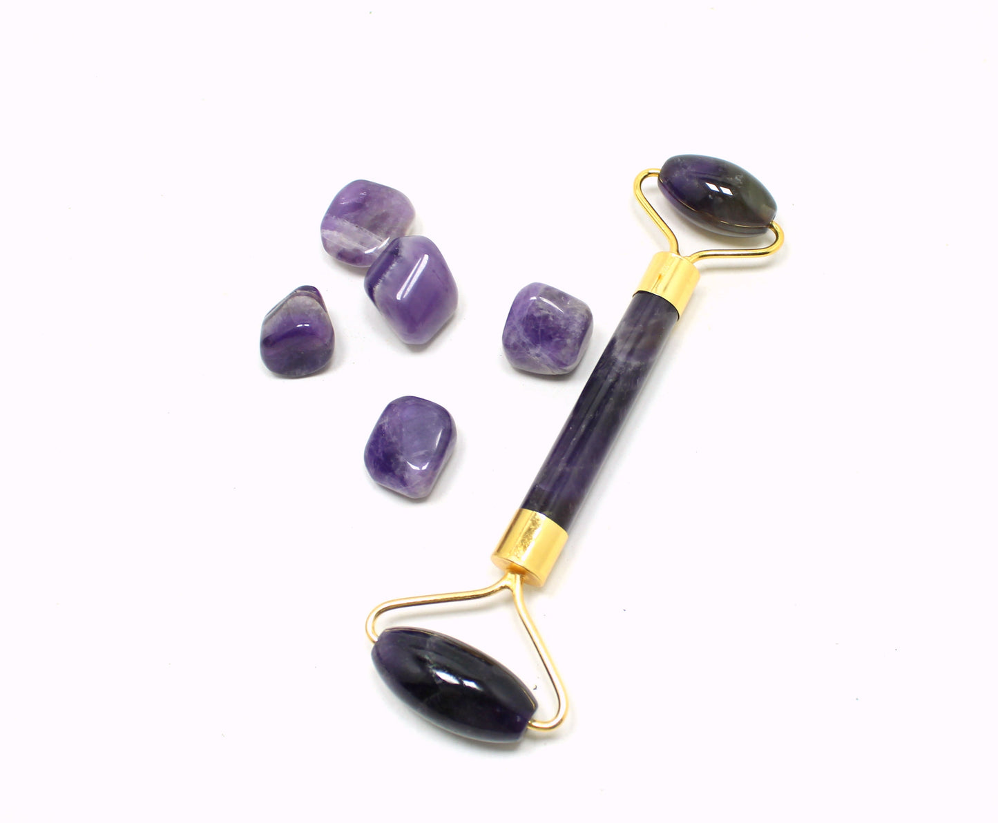 Natural Amethyst Massage Roller