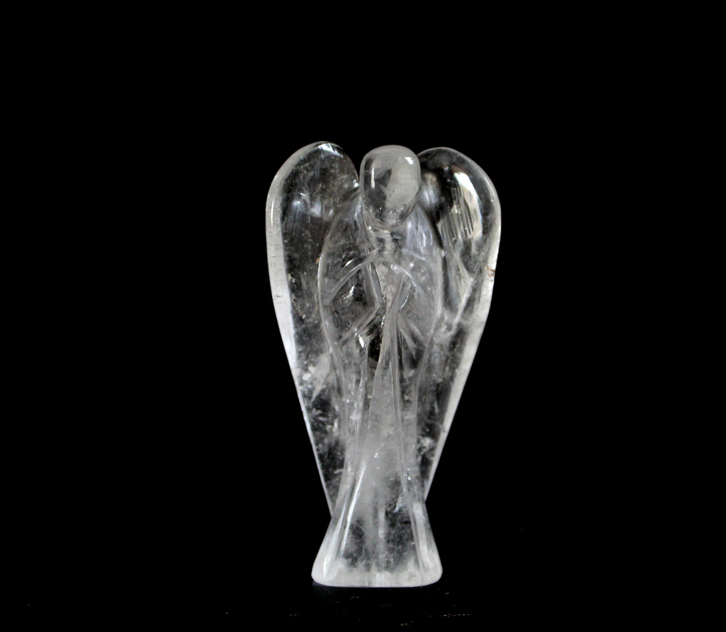 Natural Clear Quartz Hand Carved Angel