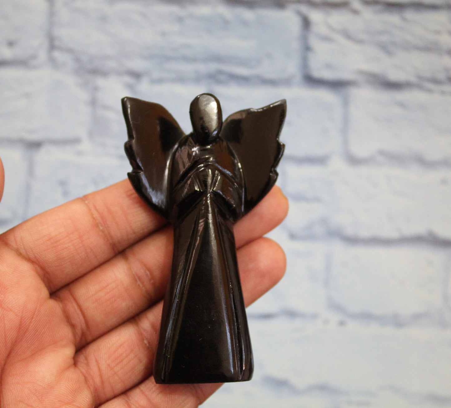 Natural Black Tourmaline 3 inch Angel