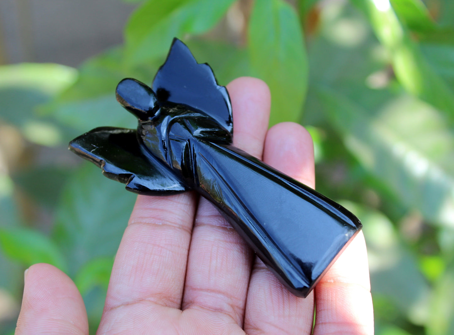 Natural Black Tourmaline 3 inch Angel