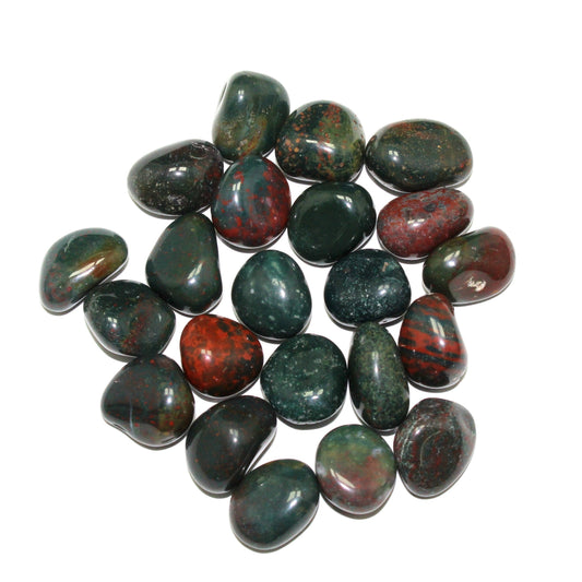 2 Lb Bloodstone Tumbled Stone - Wholesale