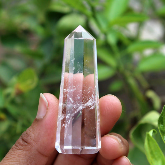 Natural Clear Quartz 70 mm Tower Point