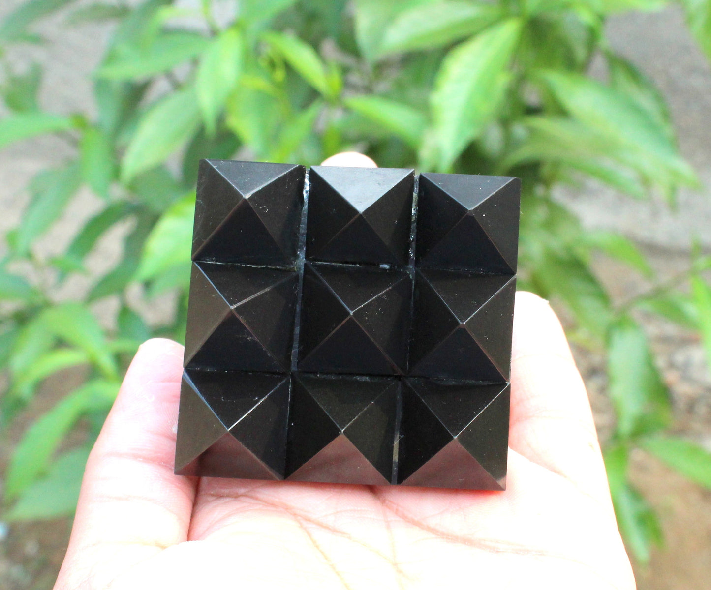 9 Black Tourmaline Pyramid