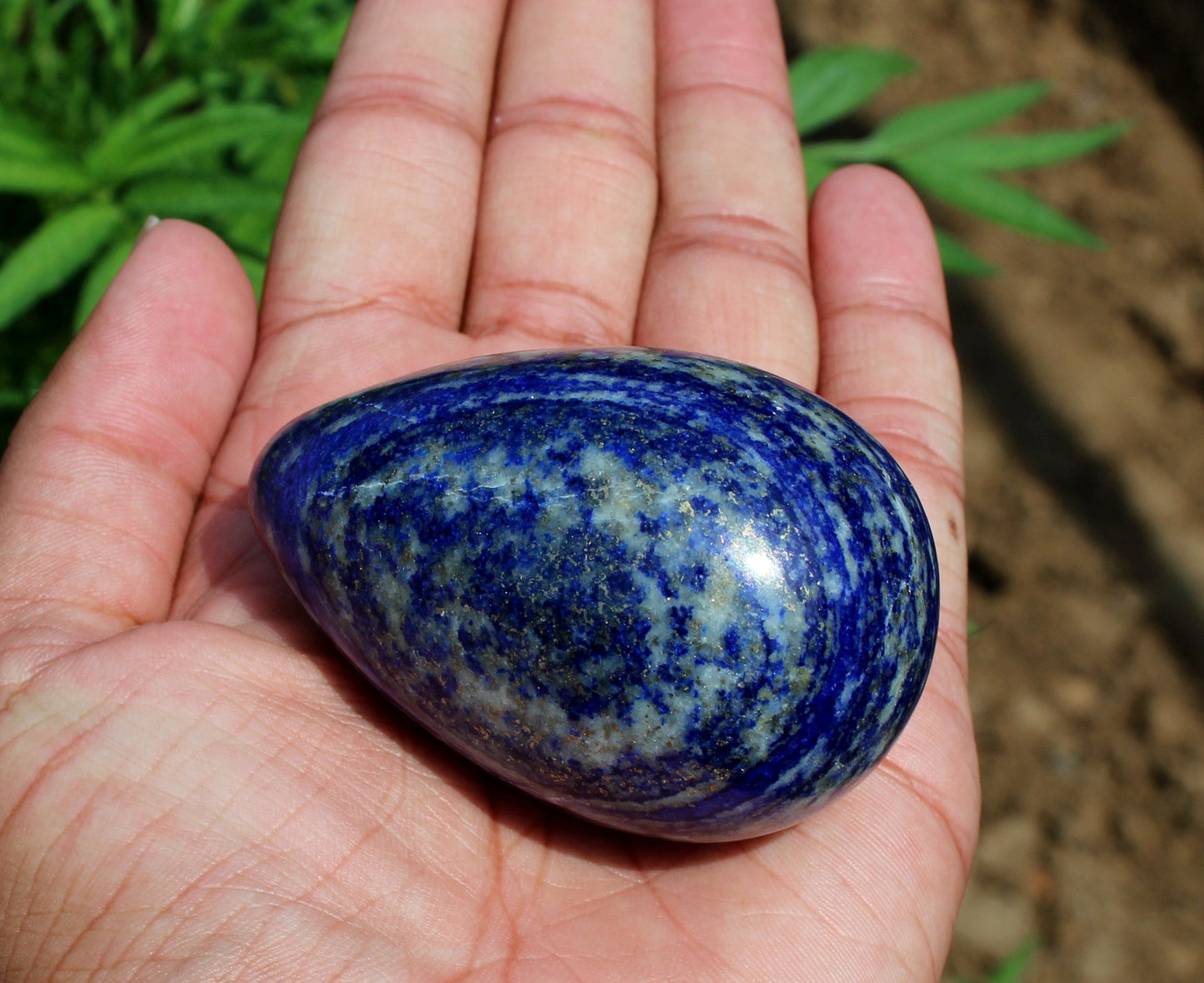 Natural Lapis Lazuli Egg 55 mm