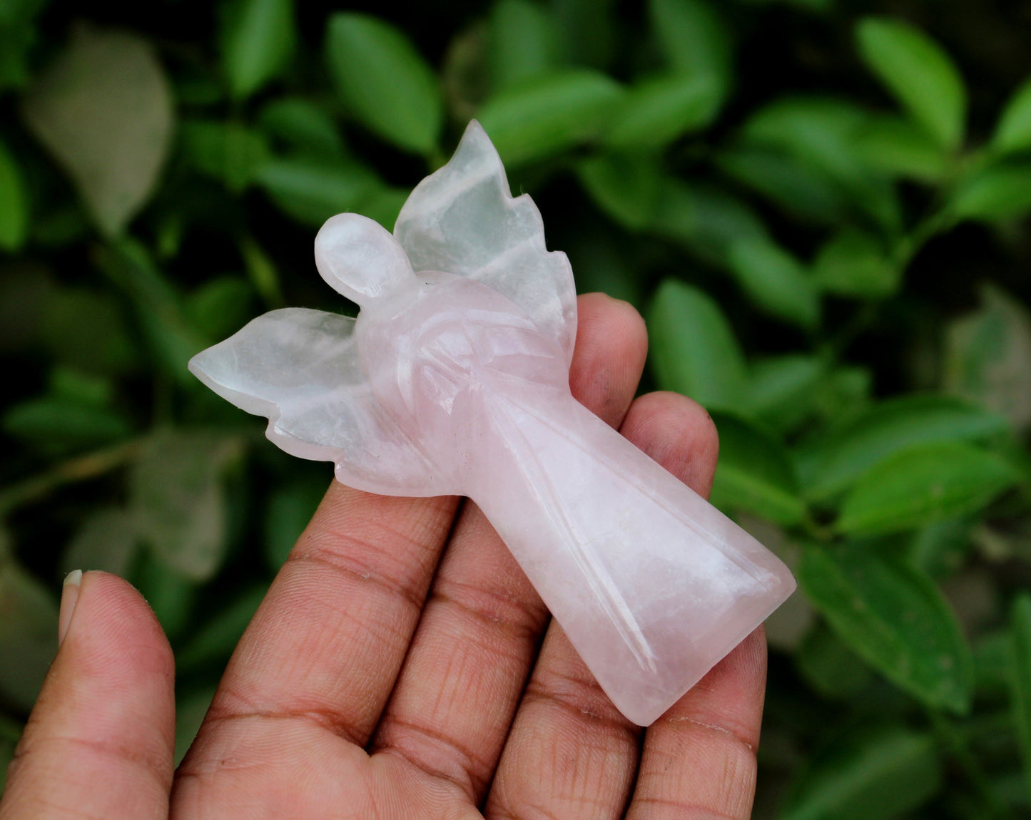 Natural Rose Quartz 3 inch Angel