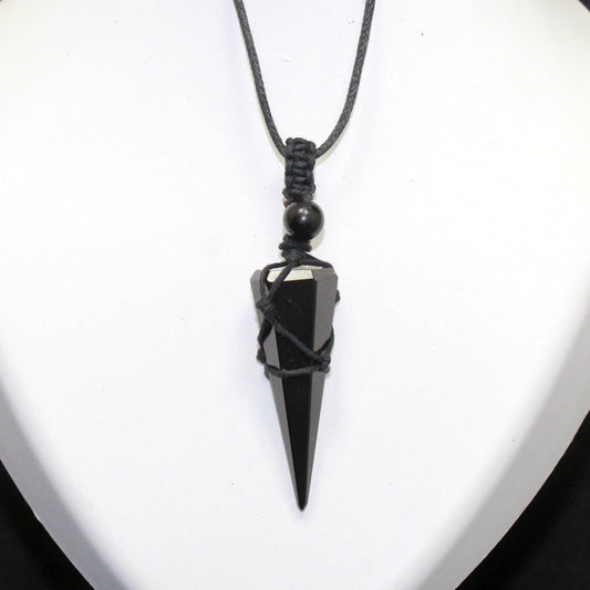 Natural Black Tourmaline Necklace