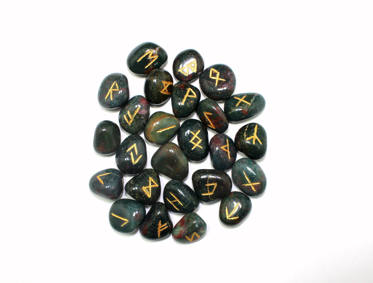 Natural Bloodstone Rune Set