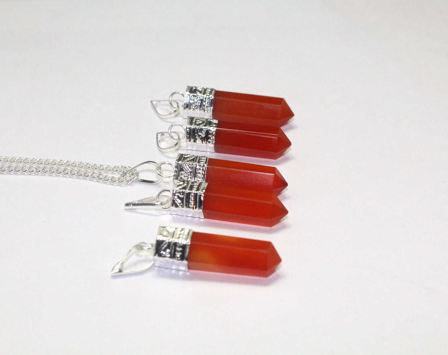 Natural Carnelian Point Pendant