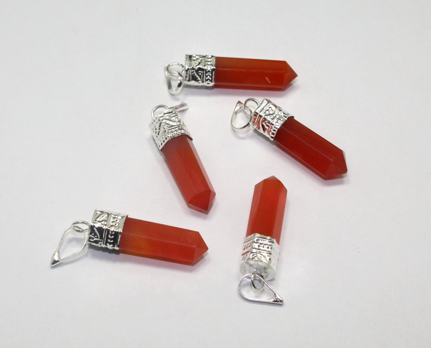 Natural Carnelian Point Pendant