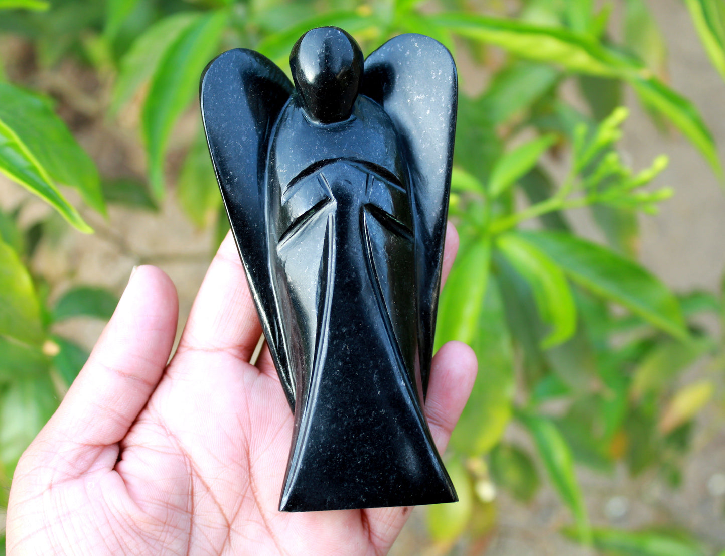 Large 5 inch Black Tourmaline Angel