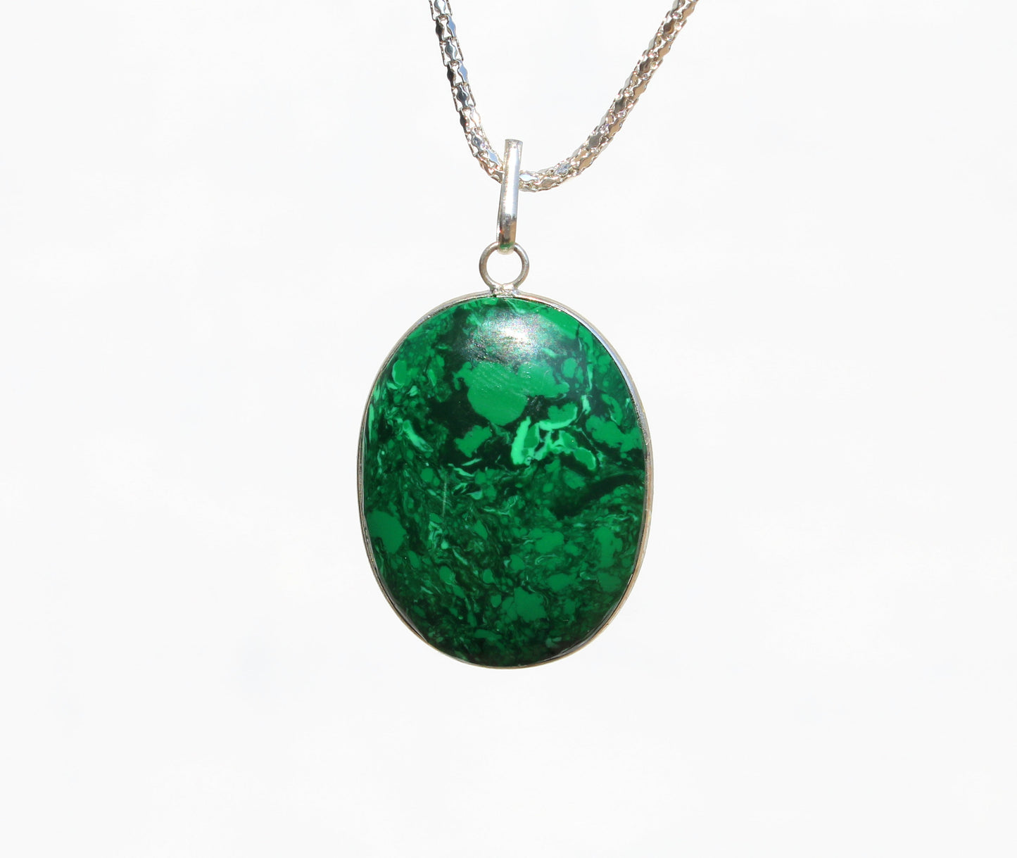 Malachite Oval Necklace