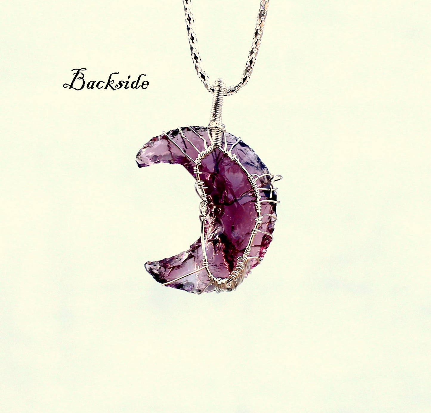 Amethyst Crescent Moon Necklace