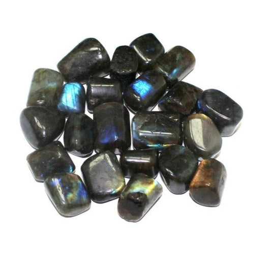 2 Lb Labradorite Tumbled Stone - Wholesale